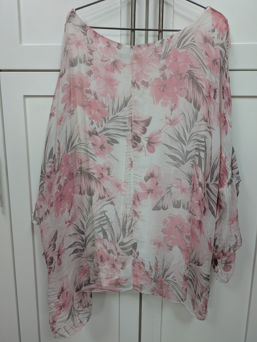 Elena Baldi Silk Floral Tunic Top - Picture 5 of 8